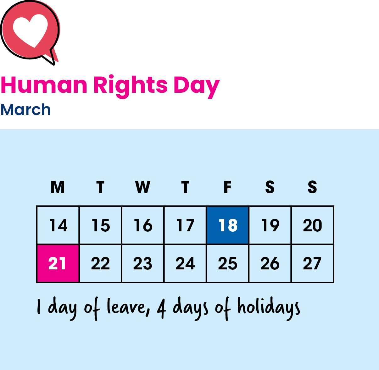 March 2022 - Human Rights Day Holiday Hack